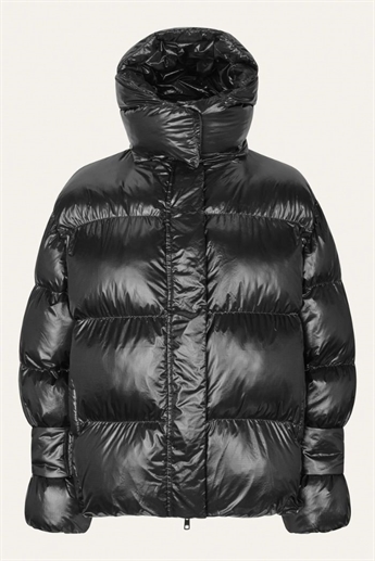 Oval Sqaure - Active Hood Jacket, Black